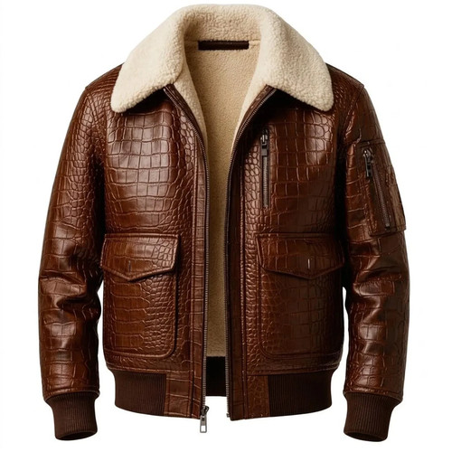 Giubbotto bomber vera - , pelle