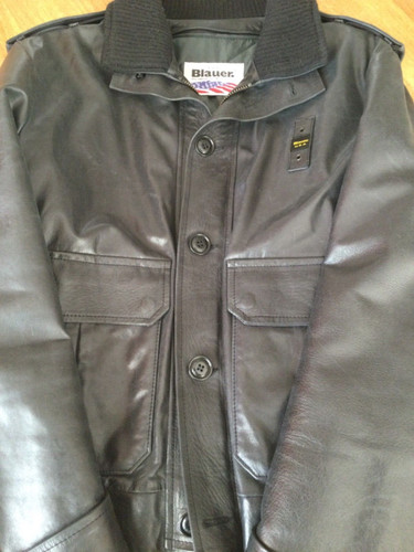 Giubbotto pelle blauer tipo - giubbotto,